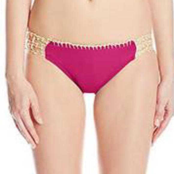 Crochet Hipster Bikini WINE color Large - Picture 2 of 3